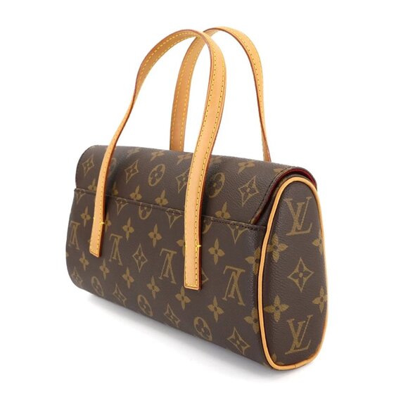 LOUIS VUITTON Monogram Sonatine Hand Bag Brown M51902 Purse 90282136 - Picture 4 of 11